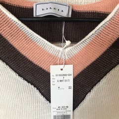 新品　LALEIA　レディース　 夏ニット　カットソー　七分袖の画像