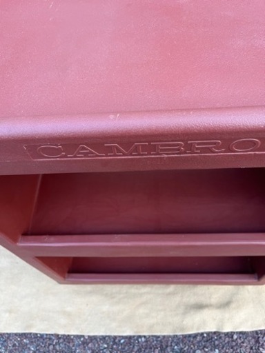 CAMBRO キャンブロ　収納棚 アンティーク　レトロ　飾り棚　本棚　三段 
