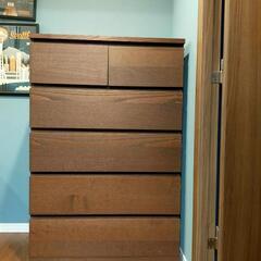 IKEA MALM マルムチェスト（引き出し×6）ブラウン 