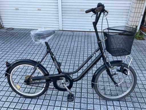 【20インチ自転車】大人用　変速なし　リヤタイヤ、ライト、前カゴ、サドル新品❗️若林自転車　膳所店　SALE中❗️