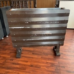 プランターボックススタンド　木製　中古品