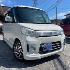 ★支払い総額25.8万円★スズキ スペーシアカスタムTSターボ 車検2年付き 機関良好 両側パワスラ フルセグBluetooth リアモニター付き お買い得な一台です！の画像