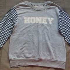 袖切り替えトレーナー　値下げしました