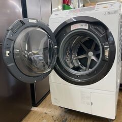 地域限定送料無料　美品【 Panasonic 】パナソニック 洗濯10.0㎏/乾燥6.0㎏ ドラム式洗濯機 エコナビ搭載 ヒートポンプ乾燥 NA-VX3900Lの画像