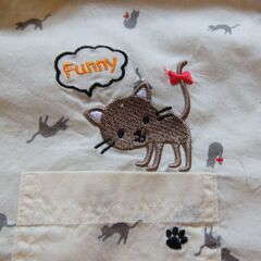ねこ柄ブラウス　長袖　新品の画像
