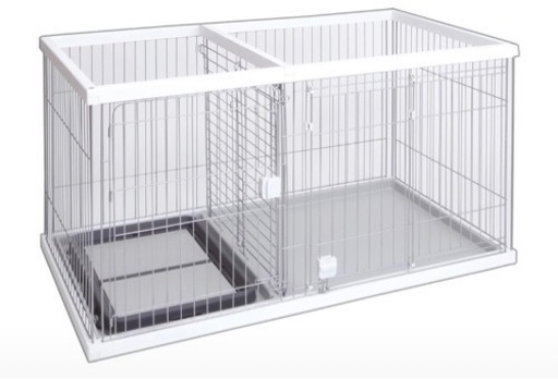 犬用　木製ツールームサークル　トイレしつけ用ケージ