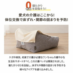 介護用ドッグベッド Lサイズ 【ねどっこ】寝たきり防止・体位変換 オーナーと大切な家族のためにの画像