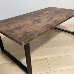 (値下げしました)木目調ローテーブル【近隣配達できます】