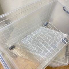 早く取りに来れる方優先　COLTINA　大容量衣装ケース(幅39×奥行74×高さ35cm）蓋ロック&キャスター付き　押入れ衣装ケース　コルティナの画像
