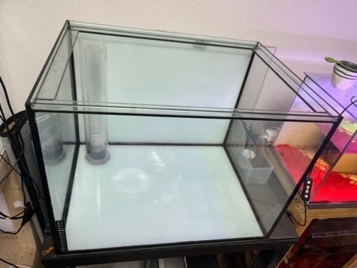 水槽セット水槽60x45x45、水槽台、フィルター、ポンプ1500l/h、ろ過材