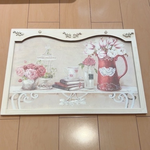 - ̀͏̗ 生産終了品  ́͏̖- 美品 ニトリ フラワーアート パネル 絵画
