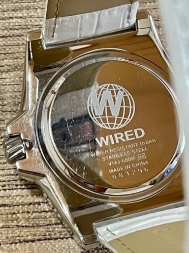 [希少美品:ベルト新品/稼働]セイコー WIRED SOLARソーラー/V14J/ソーラー/トリプルカレンダー/Dバックル/腕時計