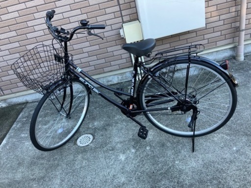 ［ほぼ新品です］自転車 ユーロBK 黒 ブラック 27インチ 6段変速