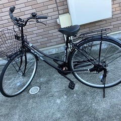 ［ほぼ新品です］自転車 ユーロBK 黒 ブラック 27インチ 6段変速