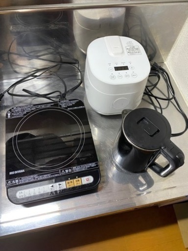 キッチン3品目-炊飯器、IHコンロ、ケトル