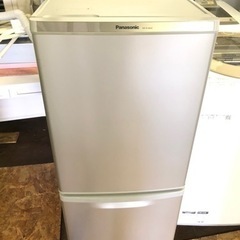 福岡市内配送無料　パナソニック Panasonic NR-B148W-S [冷蔵庫(138L 右開き) 2ドア シルバー]