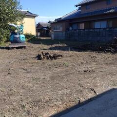 草刈り、防草シート、整地、害虫駆除、ハウスクリーニング等やります。