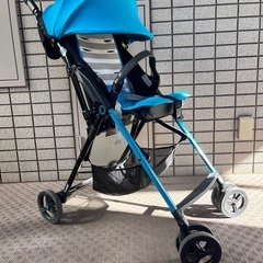 （取引中）コンビ　ベビーカー　F2plus ターコイズ