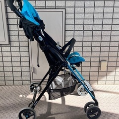 （取引中）コンビ　ベビーカー　F2plus ターコイズの画像