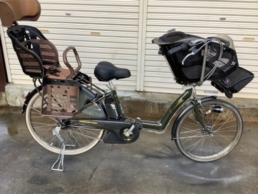 193 ブリヂストン新機種電動アシスト自転車angelino22-26インチカーキ色