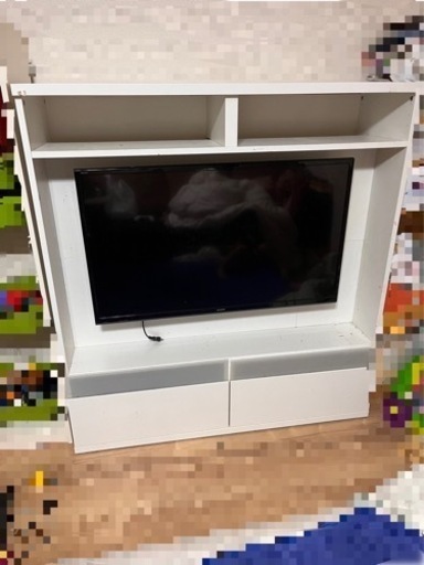 【一旦停止】値下げ✨壁面収納TV台