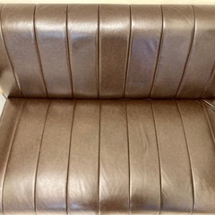 ニトリ傷・汚れに強い合成皮革 2人用ソファ(Nシールド ステイン2KD DBR)の画像