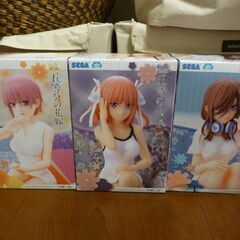3点セット　一花＆二乃＆三玖　五等分の花嫁　 プレミアムちょこの...