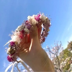 花かんむり　七五三　ファーストバースデー　ハーフバースデー　ニューボーンフォト　花嫁　ドール　リングガール　リングボーイの画像