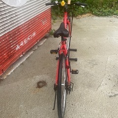 自転車　赤の画像