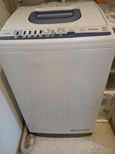【中古】日立・洗濯機・2018年製（白い約束）7kg・nw-t74