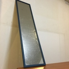 激安1000円均一　美品】⑥ スタンドミラー　ブルーフレーム
