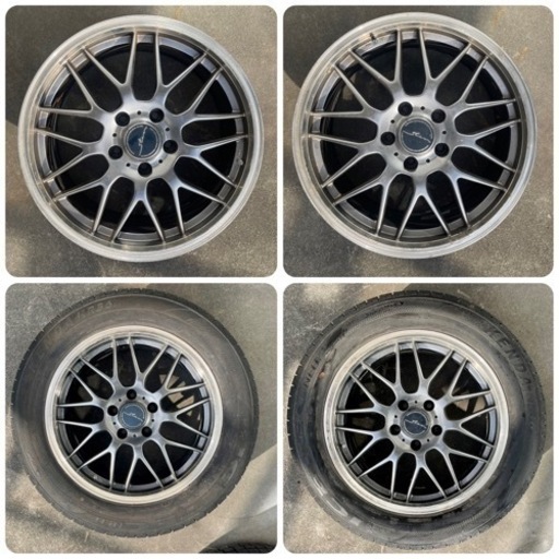 215/60R17 中古スタッドレスタイヤホイール付き　ホイール日本製