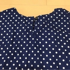 夏物最終値下げ！ハンドメイド　ドット柄ルームチュニック　新品の画像