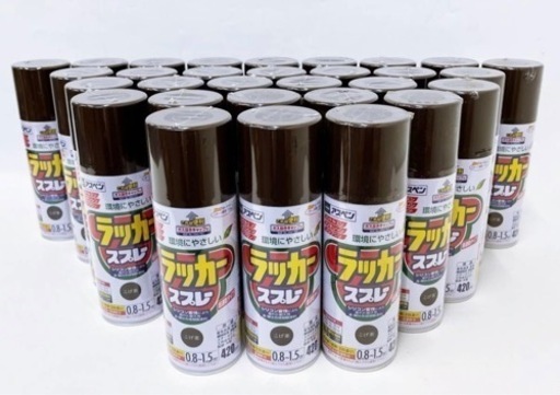未使用 アサヒペン アスペン ラッカースプレー 30本セット こげ茶 ブラウン 420ｍｌ 超速乾タイプ