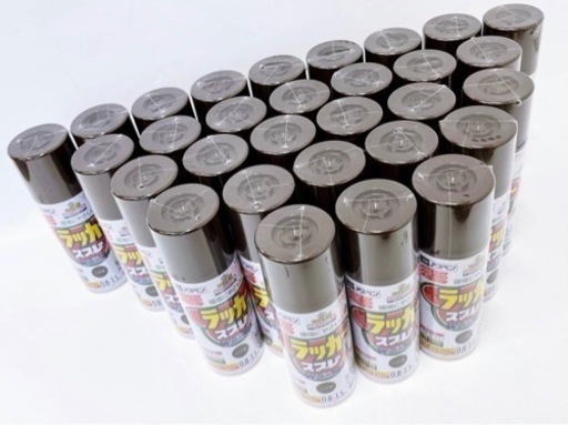 未使用 アサヒペン アスペン ラッカースプレー 30本セット こげ茶 ブラウン 420ｍｌ 超速乾タイプ
