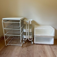 【美品】収納ケース　ワゴン　衣装ケース　IKEA ニトリ　☆期間...