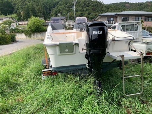 ヤマハ SRV20 船外機SUZUKI 60馬力（新品未使用）ホンデックス魚探付き　20rtトレーラー付き