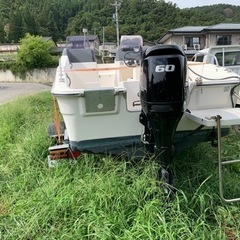 ヤマハ SRV20 船外機SUZUKI 60馬力（新品未使用）ホンデックス魚探付き　20rtトレーラー付きの画像