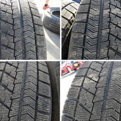 【T-026】195/65R15 中古スタッドレスタイヤ4本セット☆ブリジストン BLIZZAK VRXの画像