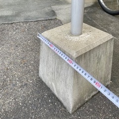 ブロック　旗立て、のぼり立て、ポールつきブロックの画像