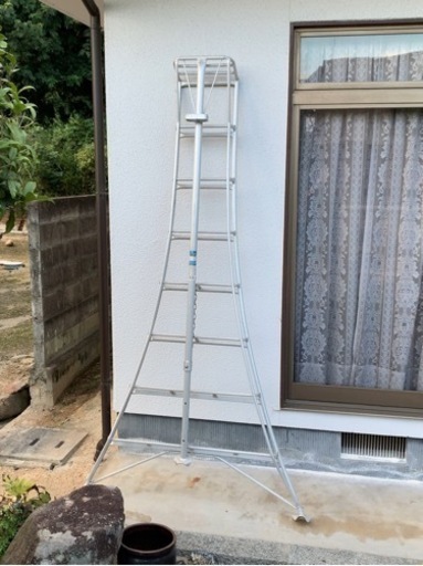 園芸用 オールアルミ 三脚脚立