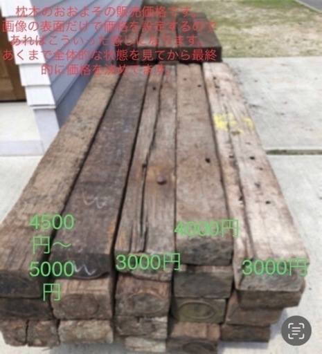 ⑦ 【福岡市】【枕木】【1500円から5000円】ガーデニング、アンティーク、アプローチ、DIY、土留、フェンス 、植物