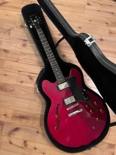 【超美品】Epiphone DOT CH 2016年? セミアコ ハードケース付
