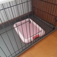 (お話し中)犬用ゲージ2.トイレ2.ドリンクホルダー2の画像