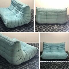 中古 ‎Rosettogo ロゼトーゴ 超高級ソファー 汚れありグリーン系ミッシェル・デュカロワ リーンロゼ 大特価の画像