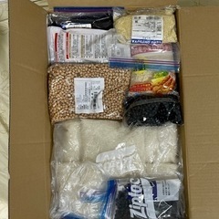 無洗米、玄米、ひよこ豆等