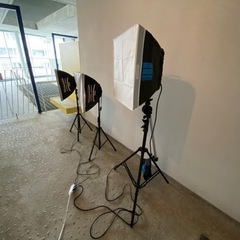 【撮影機材】撮影用照明　バンクライト3台　値下げしました！の画像
