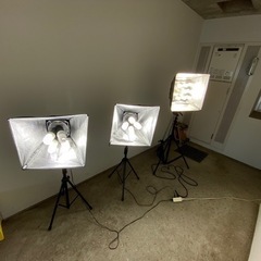 【撮影機材】撮影用照明　バンクライト3台　値下げしました！の画像