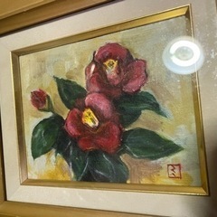 額縁と絵　11.2✕9.8 絵画　アート　フレームの画像