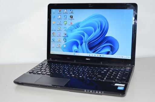 中古良品ノートパソコン Windows11+office 大容量HDD750GB NEC LS150/N Celeron/メモリ4GB/DVDマルチ/HDMI/無線/テンキー/便利なソフト多数
